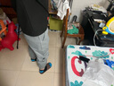 杉努（SHANNU）束脚裤子男春夏季薄款潮流宽松运动日系工装秋休闲九分长裤男装 （两条）2061黑色+2061灰色 XL （建议130-150斤） 实拍图