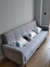 卓芝 布艺沙发床客厅卧室组合家具北欧现代小户型出租房公寓折叠沙发 6色浅灰色(棉麻布) 4人位(2.1米长*宽1.1米)配3抱枕 实拍图