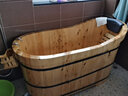 木太祖木桶浴桶保温实木泡澡木桶熏蒸浴桶加厚香柏木沐浴成人洗澡桶家用 100cm 带盖【畅享五件套】 实拍图