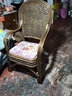 欧呈家具 天然真藤椅子老人高靠背户外休闲阳台书房客厅办公麻将桌椅腾椅 升级款加粗咖色1把 实拍图