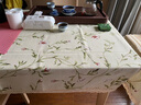 素莎桌布布艺棉麻小清新田园小碎花长方形餐桌布正方形八仙桌茶几台布 杏色小碎花 120*170cm 实拍图
