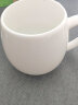 瓷秀源（cixiuyuan） 水杯陶瓷杯创意情侣杯子马克杯带盖带勺陶瓷骨瓷咖啡杯 胖杯白色 实拍图