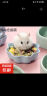 宠物仓鼠喂食碗 鸟鸡食品食盒食盆专用塑料迷你饭碗 绿色【1个装】 实拍图
