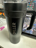 cica巨无冰霸杯保温杯大容量男女士不锈钢保冷保冰杯车载吸管水杯壶子 黑色（吸管+直饮+手柄） 1200ml 实拍图