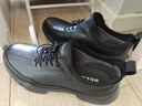 百丽休闲男鞋牛皮厚底运动鞋通勤商务皮鞋8AY01CM3【预售】 黑色-单里 42 (260mm) 实拍图