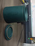 德国NRMEI 乌金釉陶瓷马克杯家用办公室带盖泡茶杯水杯带内胆茶水分离杯带木柄 森绿400ML 实拍图