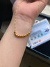中国黄金（CHINA GOLD）小方糖黄金项链女99足金转运珠蹦迪珠吊坠生日礼物送女朋友 足金小方糖吊坠赠S925链+挚爱礼盒【纪念品】 实拍图