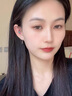 LnieerS999足银海蓝耳钉女轻奢气质高级感百搭耳环2025新款爆款秋冬耳饰 3mm海蓝锆石耳钉【S999足银】 实拍图