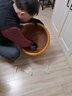 温友 橡胶木泡脚桶足浴盆家用洗脚木桶加高足浴桶木盆洗脚盆 30cm橡胶木桶+珠+盖+轮+艾草 实拍图