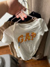 Gap婴儿春季2024新款LOGO纯棉连体衣儿童装404329开裆裤三件装 蓝棕白组合 90cm(18-24月)亚洲尺码 晒单实拍图