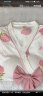 俞兆林带胸垫睡衣女休闲可爱凉感夏季短袖短裤甜美粉色草莓家居服套装 晒单实拍图