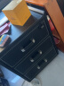 智芯 皮艺办公文件柜子带锁抽屉床头柜移动落地矮柜木质活动柜储物柜 SP001 黑色 晒单实拍图