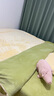 无印良品高克重牛奶绒四件套加厚双面绒床单被套家用床笠被罩保暖床上用品 凯勒-暖黄+苹果绿【加厚加绒】 1.8m 床单款 四件套-被套200*230cm 实拍图