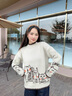 施洛澜毛衣女装秋冬加厚内搭2025年新款宽松保暖针织打底衫长袖上衣7027 浅咖 均码 建议90-135斤 实拍图