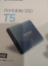 三星（SAMSUNG）USB3.2 USB3.1 高速 移动固态硬盘 三防移动硬盘 卡片大小 迷你纤薄 小巧便携 全国联保 T5 USB3.1 珊瑚蓝 500G 实拍图