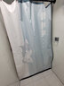 施香曼浴帘套装折叠杆防水隐形浴房免打孔套装干湿分离防霉隔断淋浴室门 瞅啥呢 宽120*高200+伸缩杆90-160+挡水 实拍图