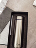 希诺保温杯男士不锈钢泡茶杯子商务办公车载水杯XN-5608A深蓝 460mL 实拍图