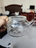 班意 耐热玻璃小泡茶壶迷你煮茶壶家用单壶花茶加厚过滤功夫茶具器 小巧煮茶壶(巧夺天弓) 实拍图