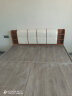 心梦想时代 床头板软包多功能卧室储物单买床头板简约现代软包双人靠背板 621红条白(西皮) 1.8米 实拍图