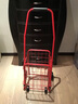 杰适（jieshi）爬楼买菜购物车便携可折叠老年手拉车手推车行李车拖车铁质菜篮车 小购四轮红色 实拍图