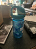 乐基因（nalgene） 饮水杯子水瓶塑料口杯美国进口耐摔防漏便携卡通男女学生耐高温 1263-0002蓝色鲨鱼 350ml 实拍图