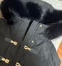 森马（Semir）羽绒服女冬季长款大毛领连帽红色厚外套收腰挺括显瘦107823113008 实拍图