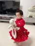 戴维贝拉（DAVE＆BELLA）毛衣红色圣诞童装冬季儿童新年上衣针织衣服 实拍图