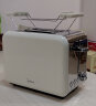 美的（Midea）多士炉早餐机面包机 全自动家用小型不锈钢内胆吐司机双面烘烤面包片 不锈钢机身配烘烤架 R03 实拍图