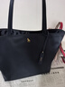 哈吉斯（HAZZYS）女包 2026春季新款女士休闲托特包轻便纯色简约单肩包ALKS2FDAE13 藏青色NV 00 实拍图