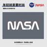 NASA GISS 连帽棉衣男士秋冬棉服男情侣外套加厚保暖青少年棉袄 灰白 L  实拍图