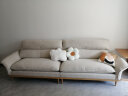 帝佳森（DIJIASEN）沙发 科技布艺沙发小户型客厅直排三人位沙发北欧日式原木风家具 【更释压/云端坐感】2.8米四人位 亲肤猫抓布(羽绒+45D高密度海绵) 实拍图