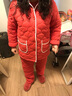 秋鹿睡衣女新款纯棉秋冬加厚休闲开衫翻领夹棉保暖可外穿家居服套装 QHIL229D蜡笔粉132 XL/165 实拍图
