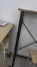 SKAAN站立式工作台办公桌简易吧台桌家用电脑桌书桌组合折叠站立高桌子 柚木色/黑色框（80x40x110cm) 晒单实拍图