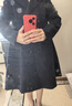 PORTS宝姿秋冬新品女装优雅气质长袖中长款大衣SM9C002ZWF024 晚安蓝 S (4) 实拍图