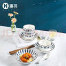 惠寻 京东自有品牌 和风千叶草餐具16件套 陶瓷碗碟套装盘子勺筷 实拍图