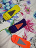 PAUKAOT3双装专业马拉松运动跑步袜子男女款速干透气吸汗徒步户外骑行袜 跑步运动袜 三双（黄色+橙色+紫色） 实拍图