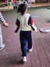 迪莎童话女童春秋装套装儿童运动套装大童女装新款6-15岁小中学生女孩衣服 米色 140 实拍图