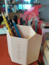 三年二班5格创意个性旋转笔筒 简约儿童学生多功能笔桶 大容量办公桌面储物盒 化妆品收纳盒粉色可旋转款 实拍图