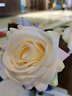 花艺赫家饰手感保湿仿真玫瑰花装饰花干花客厅装饰摆设仿真花束假花餐桌摆件 香槟手感如雪角玫【5支】 实拍图