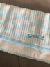 洁丽雅（grace） 5A抗菌新疆棉毛巾半无捻绣花舒适纯棉洗脸毛巾 72x33cm 85g 黄色+兰色 2条 实拍图