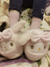 Hello Kitty女童棉鞋冬儿童室内家居鞋小孩保暖亲子棉拖鞋 美乐蒂粉 32-33码 实拍图