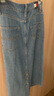 TOMMY JEANS【高腰长裙】春夏女装纯棉美式复古蓝色水洗开叉牛仔半身裙 牛仔蓝1AB XS 25 实拍图