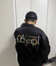 耐克（NIKE）Jordan官方耐克乔丹男子夹克冬季外套棉服保暖印花刺绣轻便CZ1191 010黑/大学金/白/(大学金) XL 实拍图