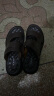 奥康（Aokang）凉鞋沙滩鞋男鞋舒适休闲露趾透气两穿简约 棕色40码 晒单实拍图