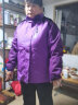 南极人（NANJIREN）冲锋衣裤情侣款三合一两三件套秋冬季可拆卸加厚抓绒防风保暖外套登山服套装 女紫色 3XL 实拍图