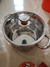 华际达汤锅食品级304不锈钢加厚家用煮锅蒸锅煮粥锅奶锅电磁炉燃气炖锅 【经典版304特厚底】24CM-5L 实拍图