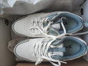 特步男鞋运动鞋春季透气网面轻便跑步鞋男防滑减震鞋户外旅游休闲男鞋 【革面】帆白/猫眼灰0018-2 39 实拍图