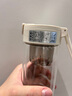 诺百纷魔力球磁弹杯男女办公室养生茶水分离泡茶双层玻璃杯生日礼物 4系双层-扣盖款 白 410ml 实拍图