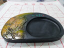漢墨 10寸精品歙砚牛砚台 原石毛笔书法墨条用墨盒 文房四宝礼品送礼礼盒装砚台带盖 实拍图