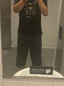苏普林SUPEUMPLRY纯棉运动七分裤男士宽松短裤加肥大码肥佬7分工装中裤 深灰色此款偏大  建议拍小一码 4XL体重170-185斤左右穿 实拍图